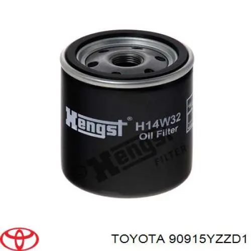 Filtro de óleo Toyota 90915YZZD1 preço, a partir de 6,52 USD