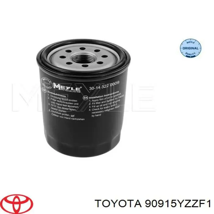 Compre 90915YZZF1 Toyota Filtro de óleo