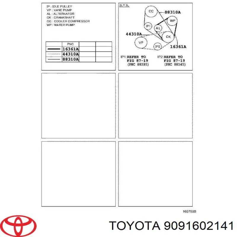 Compre 9091602141 Toyota Correia dos conjuntos de transmissão