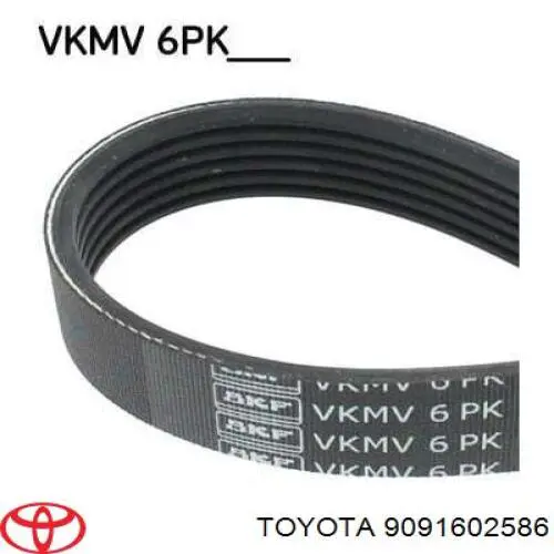 Correia dos conjuntos de transmissão Toyota 9091602586 preço, a partir de 56,18 USD