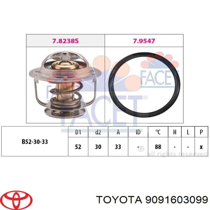Compre 9091603099 Toyota Termostato