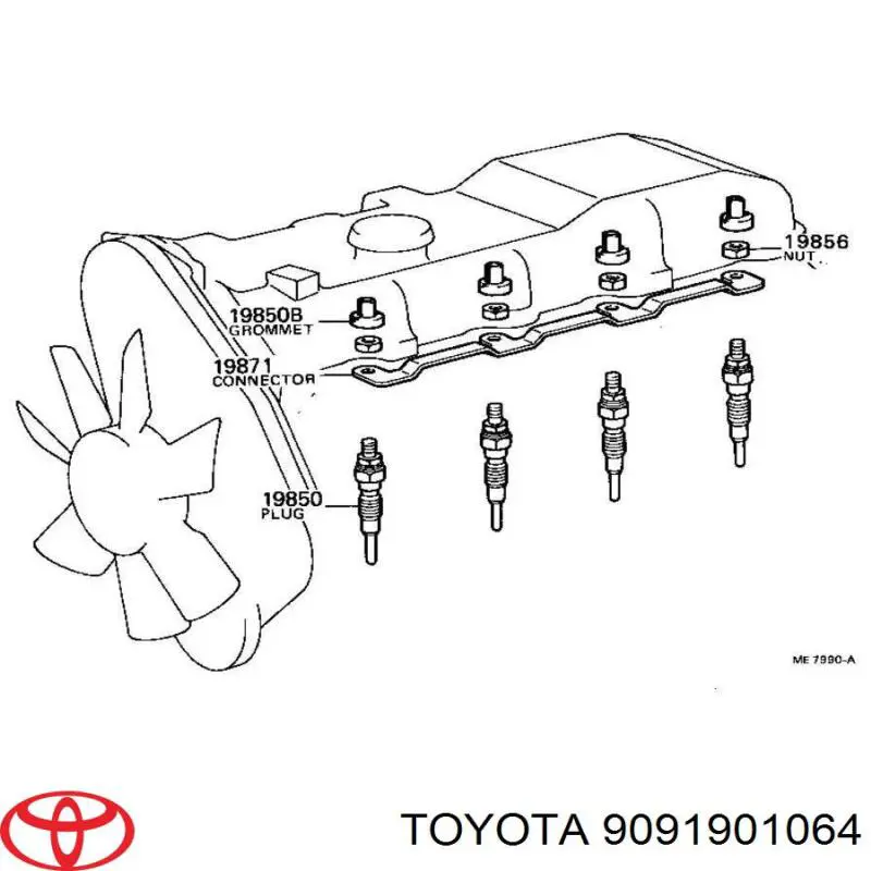 Vela de ignição Toyota 9091901064 preço, a partir de 5,43 USD