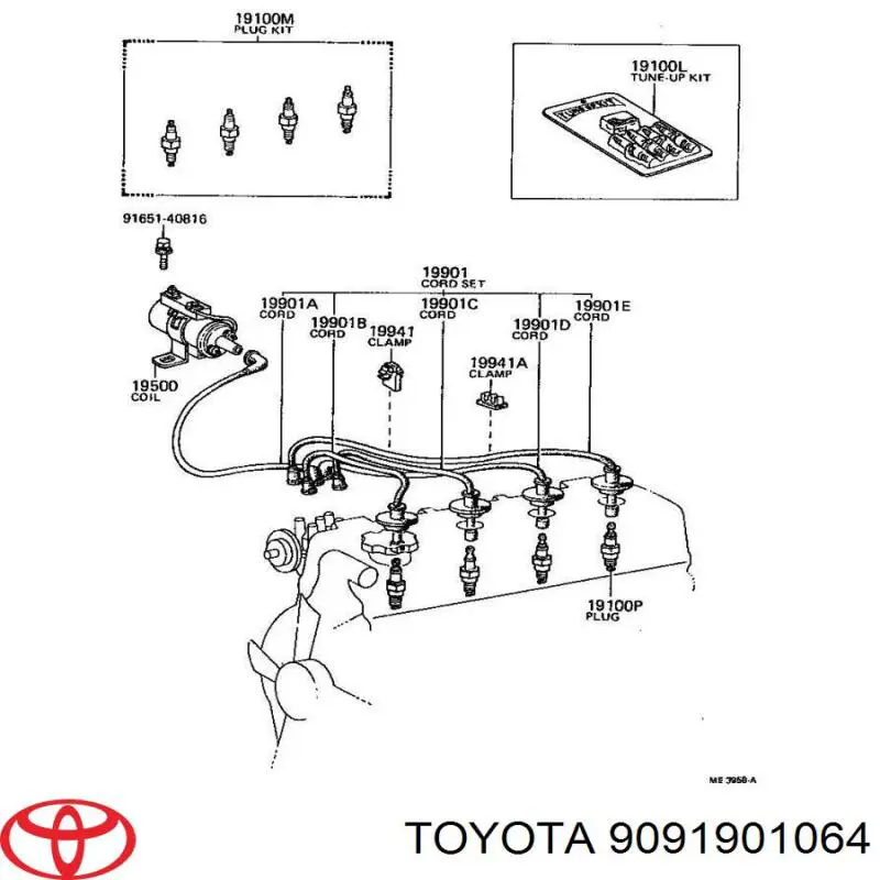 Compre 9091901064 Toyota Vela de ignição