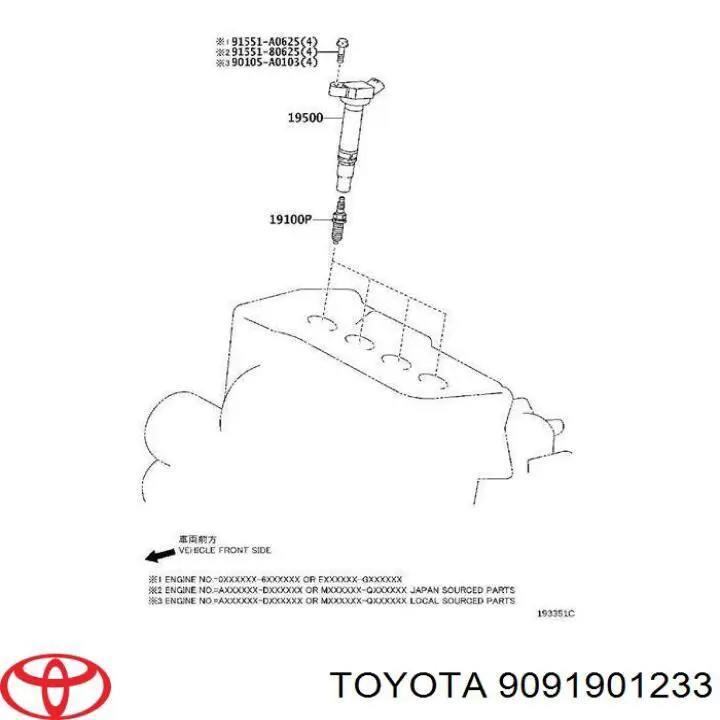 Vela de ignição Toyota 9091901233 preço, a partir de 24,73 USD