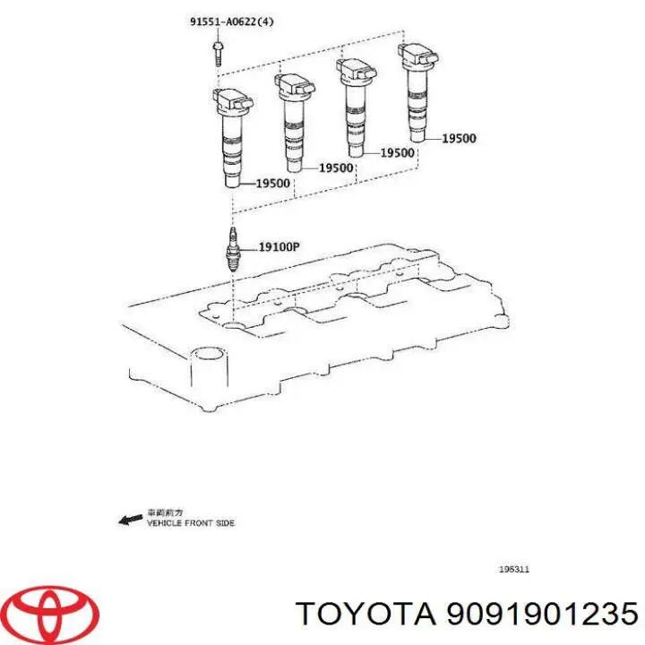 Compre 9091901235 Toyota Vela de ignição