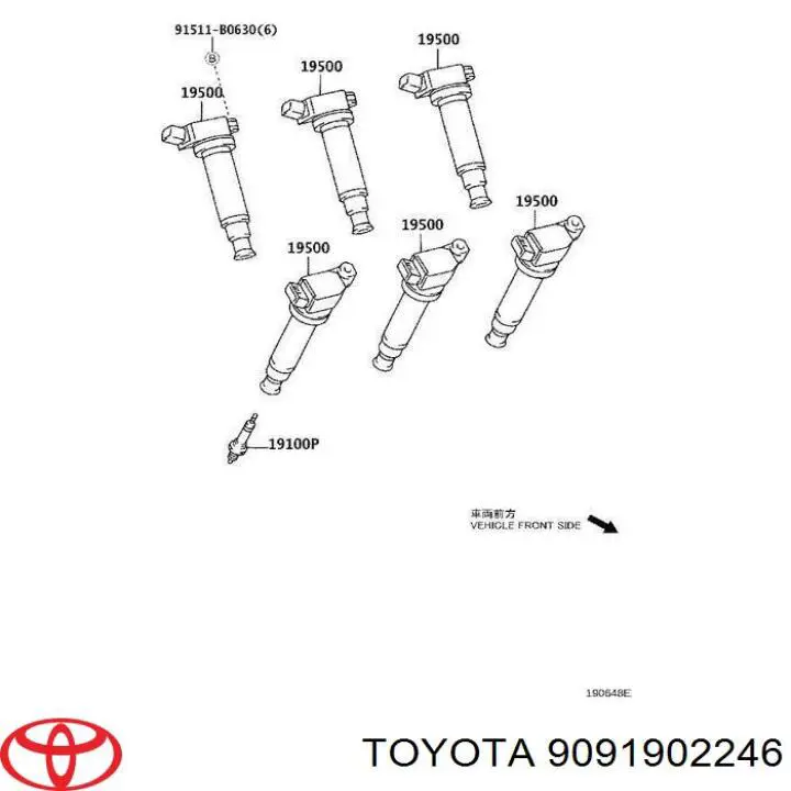 Bobina de ignição Toyota 9091902246 preço, a partir de 45,31 USD