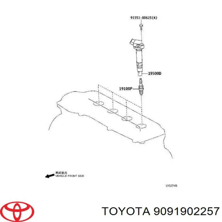 Bobina de ignição Toyota 9091902257 preço, a partir de 37,46 USD