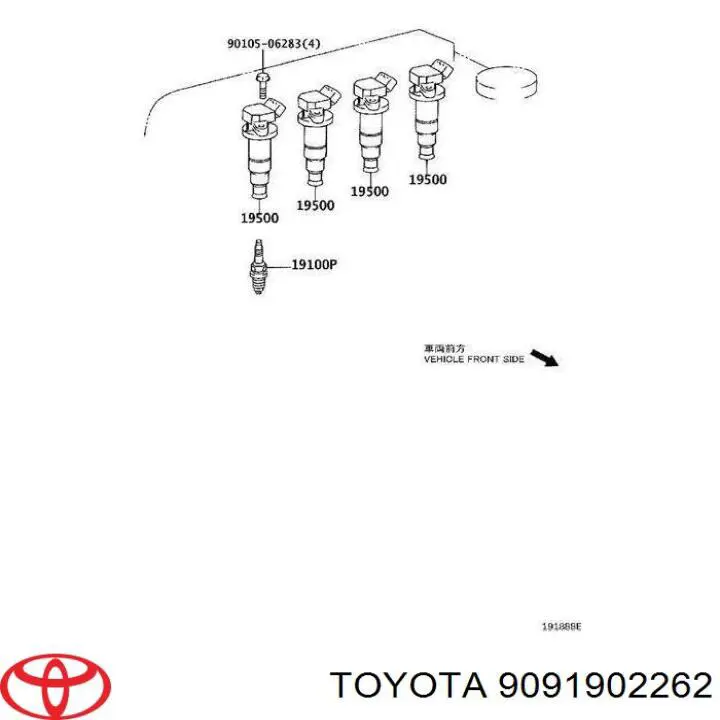 Bobina de ignição Toyota 9091902262 preço, a partir de 44,27 USD
