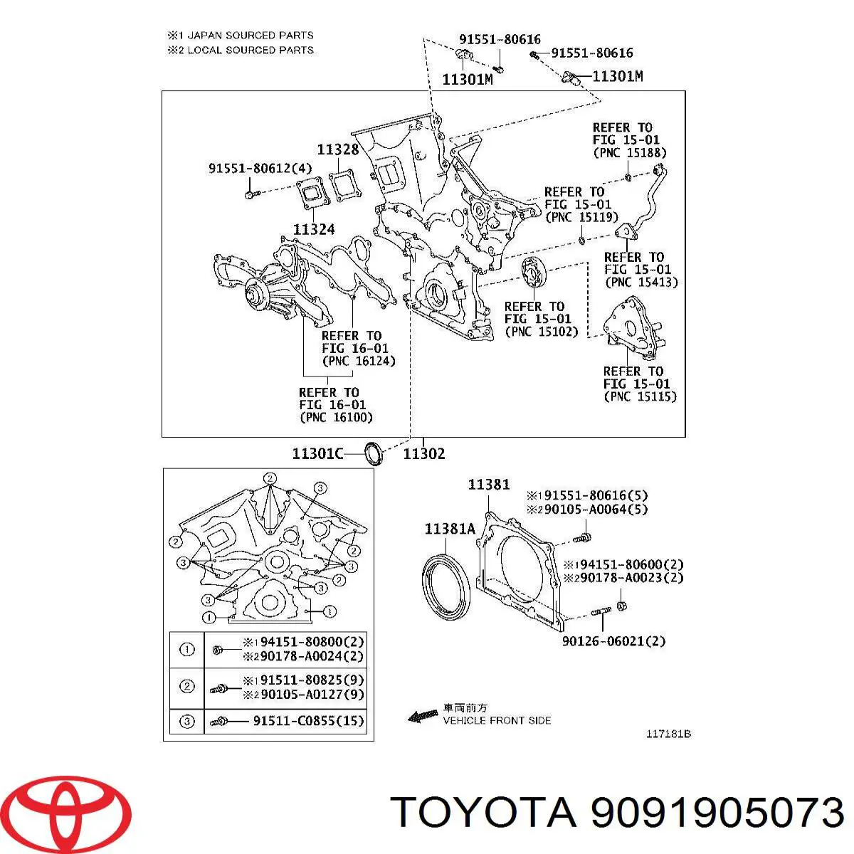 Sensor de posição (de revoluções) de cambota Toyota 9091905073 preço, a partir de 33,45 USD