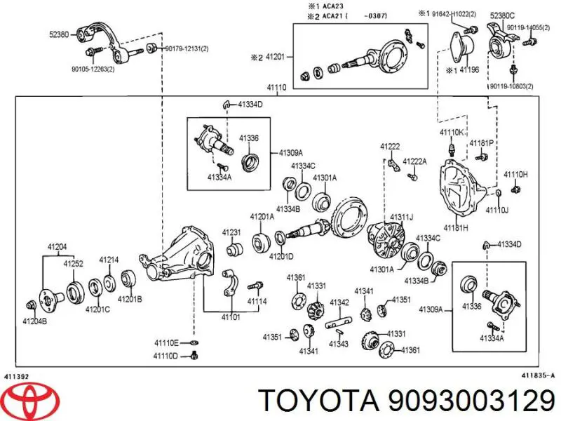  Toyota 9093003129 preço, a partir de 16,63 USD