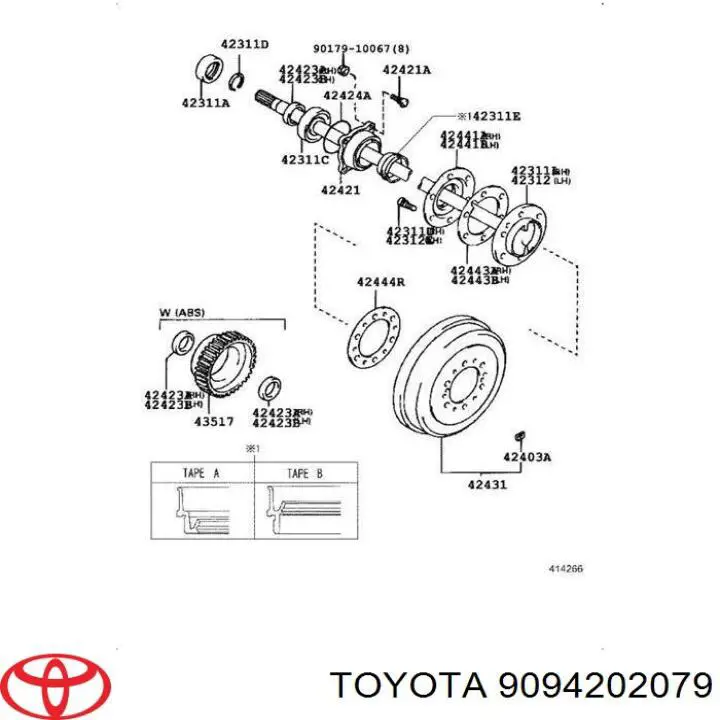 Prego de roda traseiro Toyota 9094202079 preço, a partir de 2,45 USD