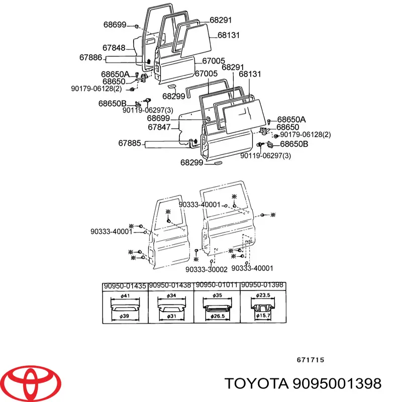 Compre 9095001398 Toyota 