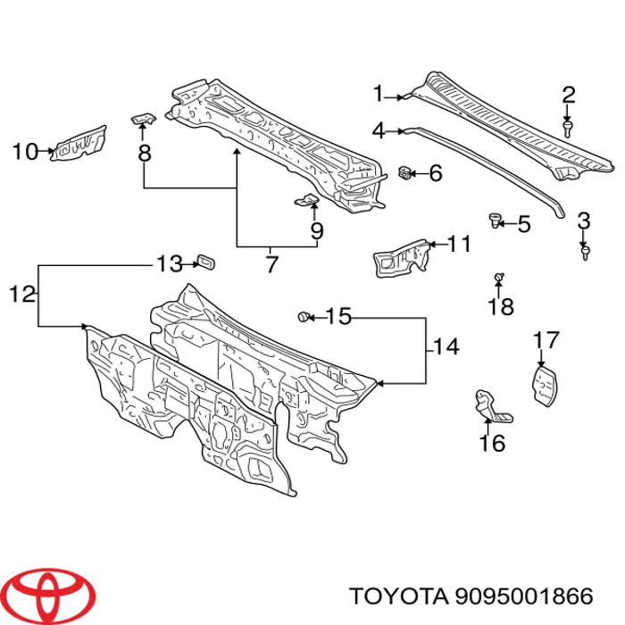  Toyota 9095001866 preço, a partir de 7,18 USD
