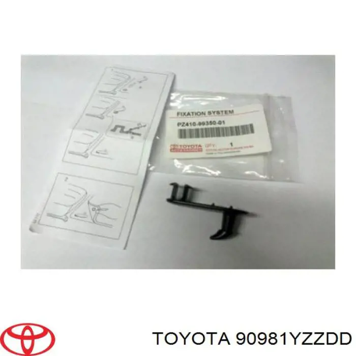 Lâmpada das luzes de nevoeiro 90981YZZDD Toyota