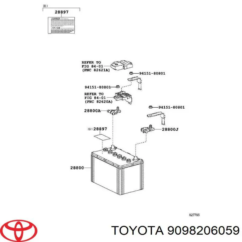 Borne de bateria recarregável (PILHA) Toyota 9098206059 preço, a partir de 25,32 USD