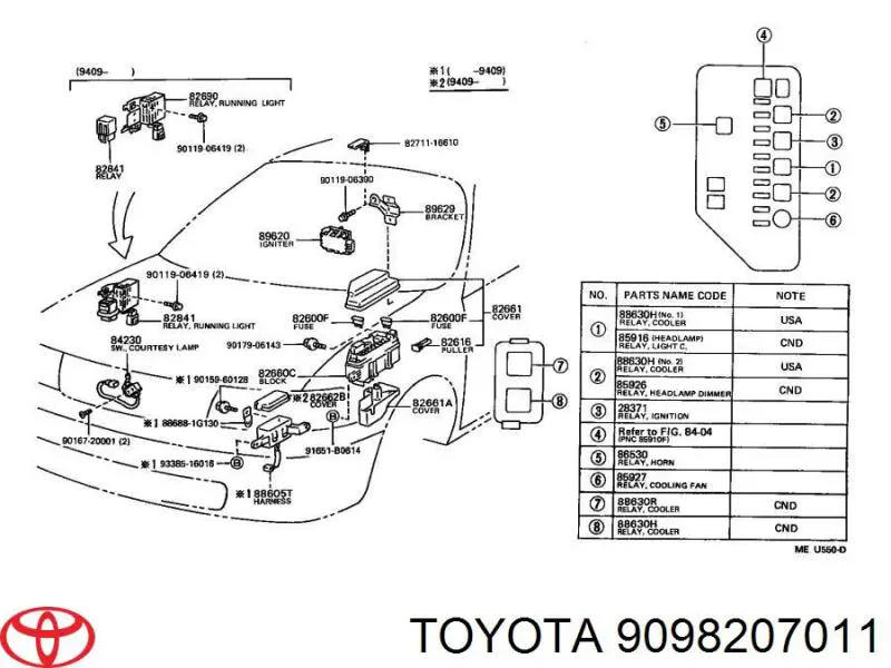  Toyota 9098207011 preço, a partir de 1,56 USD