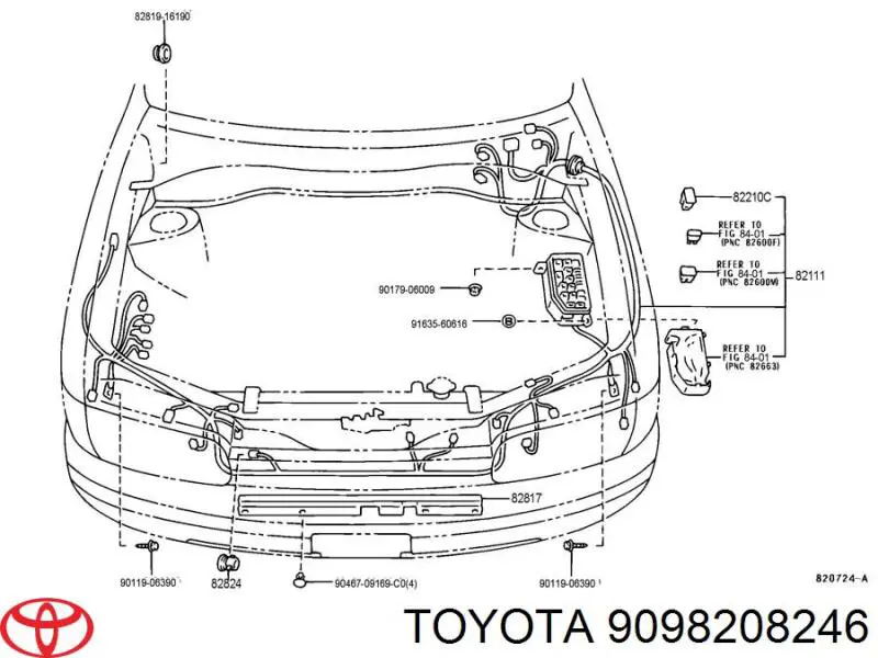 Dispositivo de segurança Toyota 9098208246 preço, a partir de 11,76 USD