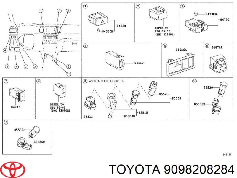  Toyota 9098208284 preço, a partir de 26,75 USD