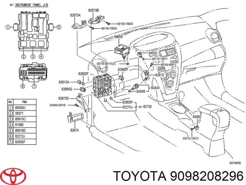 Compre 9098208296 Toyota Dispositivo de segurança