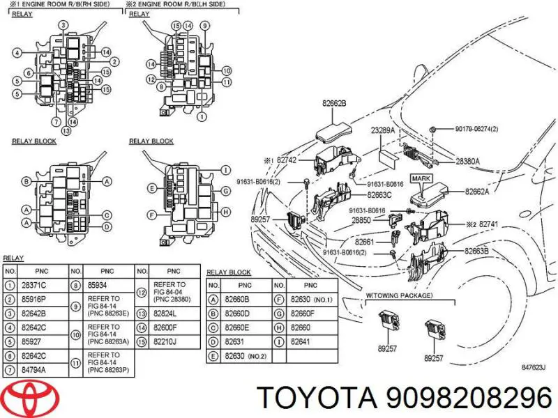 9098208296 Toyota Dispositivo de segurança