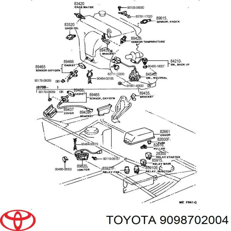 2523089978 Nissan/Infiniti Relê das luzes de nevoeiro