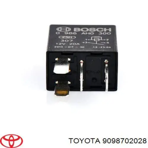 Relê das luzes de nevoeiro Toyota 9098702028 preço, a partir de 7,82 USD