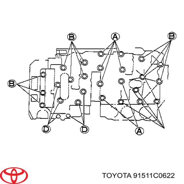  Toyota 91511C0622 preço, a partir de  