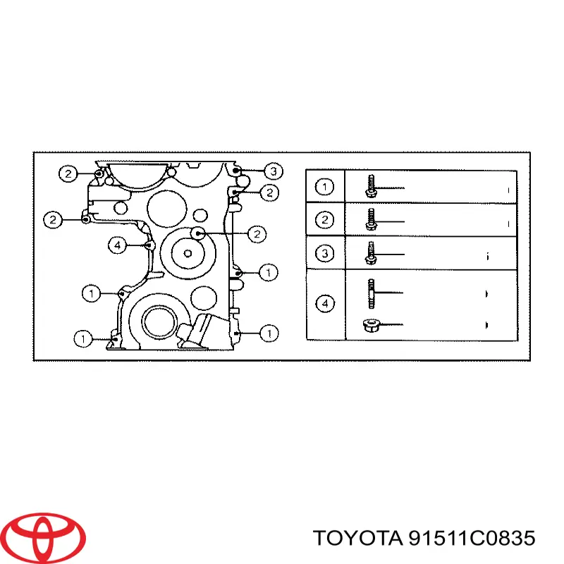 91511C0835 Toyota 