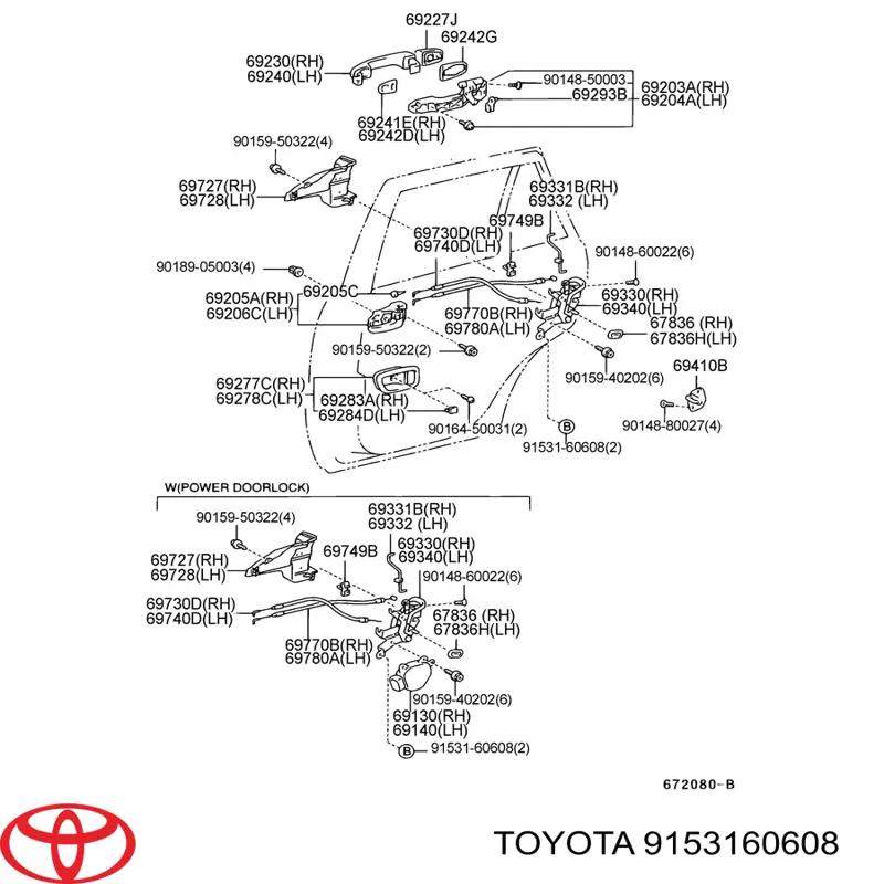  Toyota 9153160608 preço, a partir de  