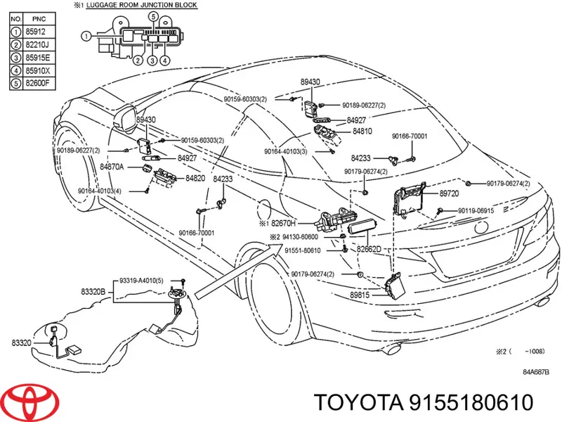 9155180610 Toyota 