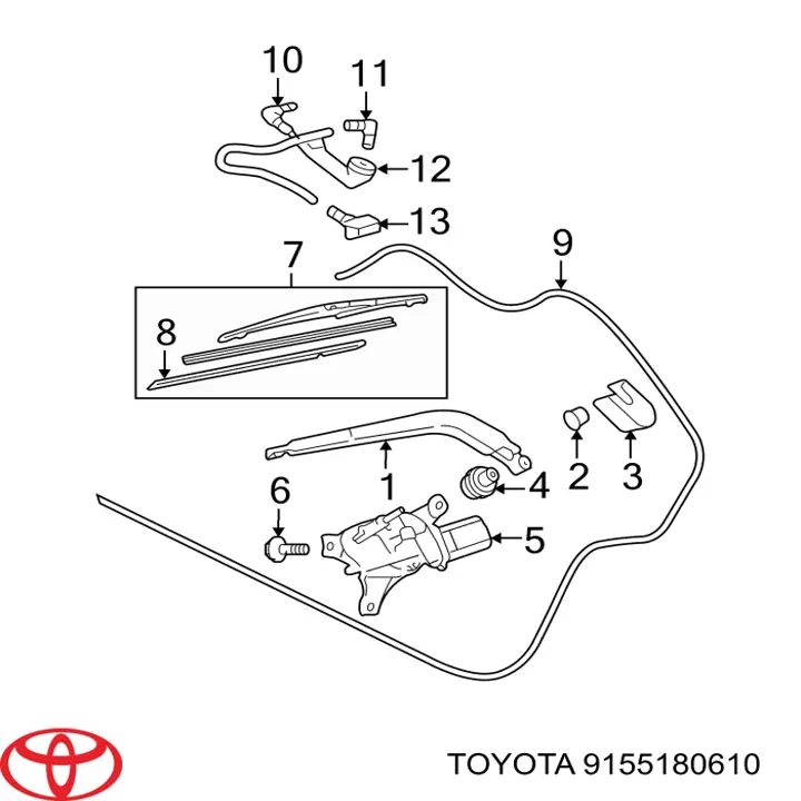  Toyota 9155180610 preço, a partir de  
