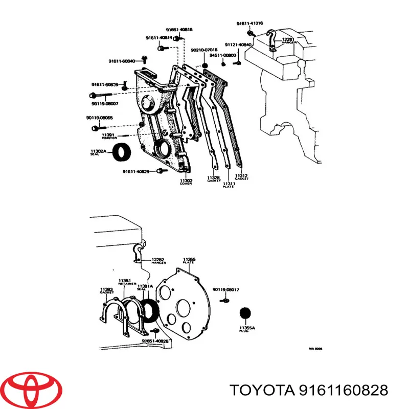 Compre 985186 Volvo Parafuso do sistema de escape (do silenciador)