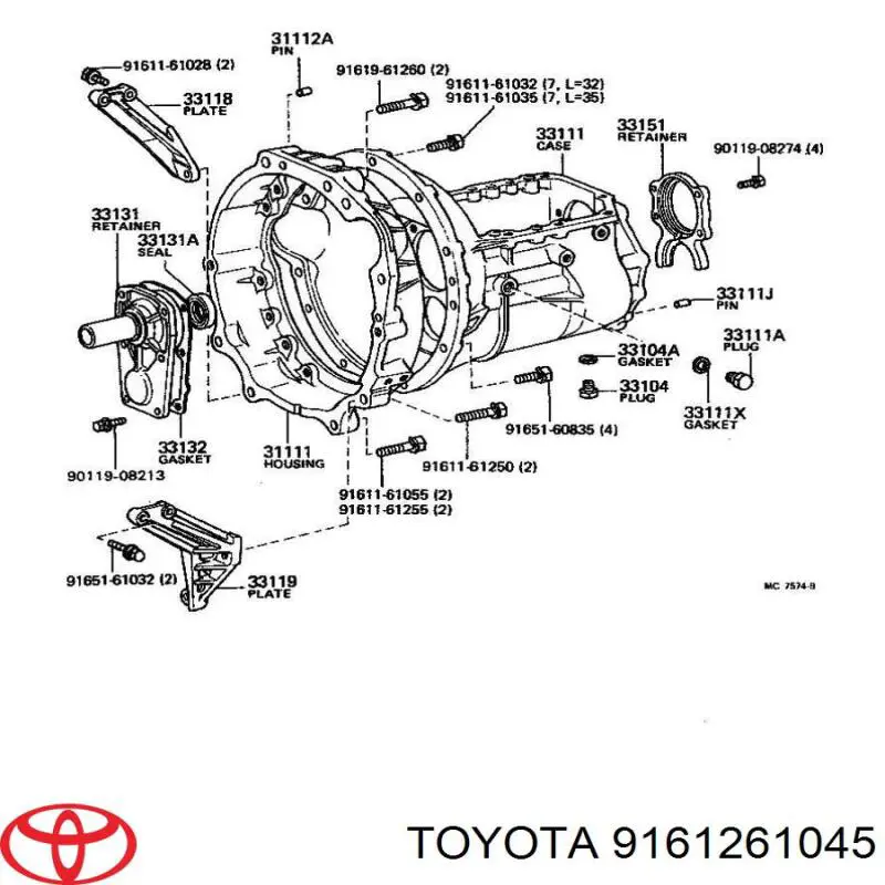  Toyota 9161261045 preço, a partir de 2,36 USD