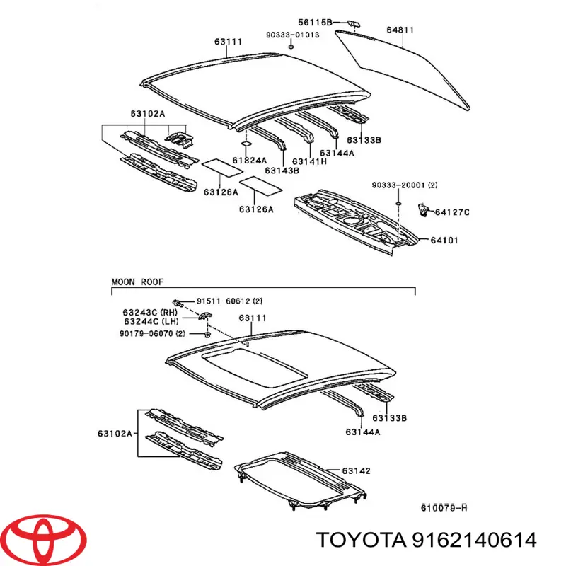  Toyota 9162140614 preço, a partir de  