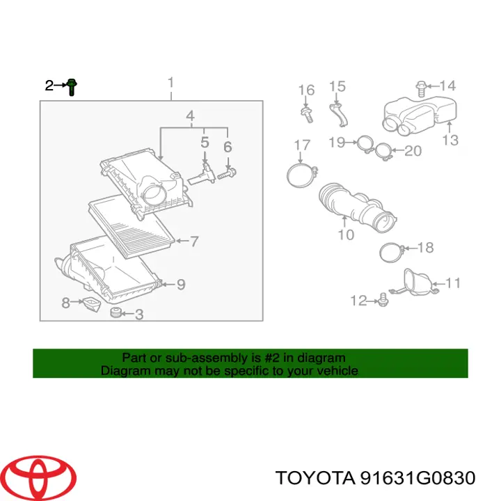  Toyota 91631G0830 preço, a partir de 2,19 USD