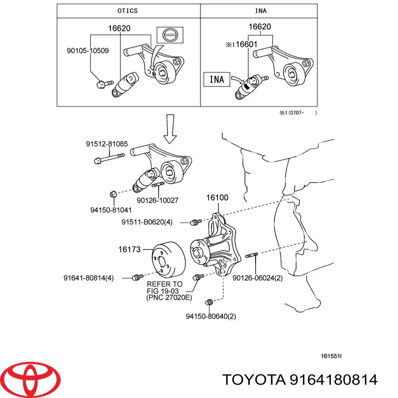 Bomba de água (bomba) de esfriamento Toyota 9164180814 preço, a partir de 1,66 USD