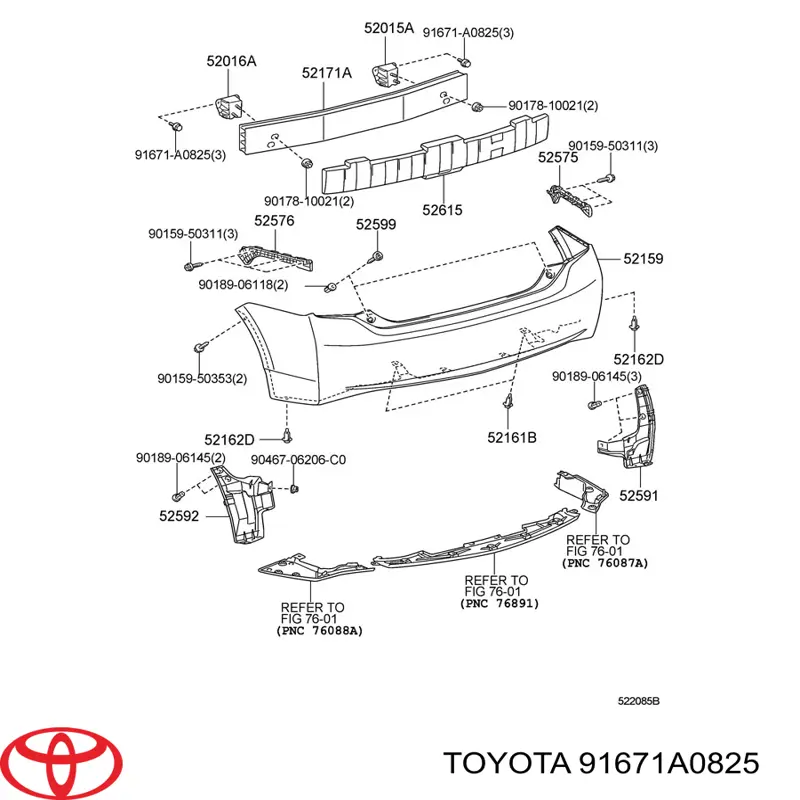 91671A0825 Toyota 