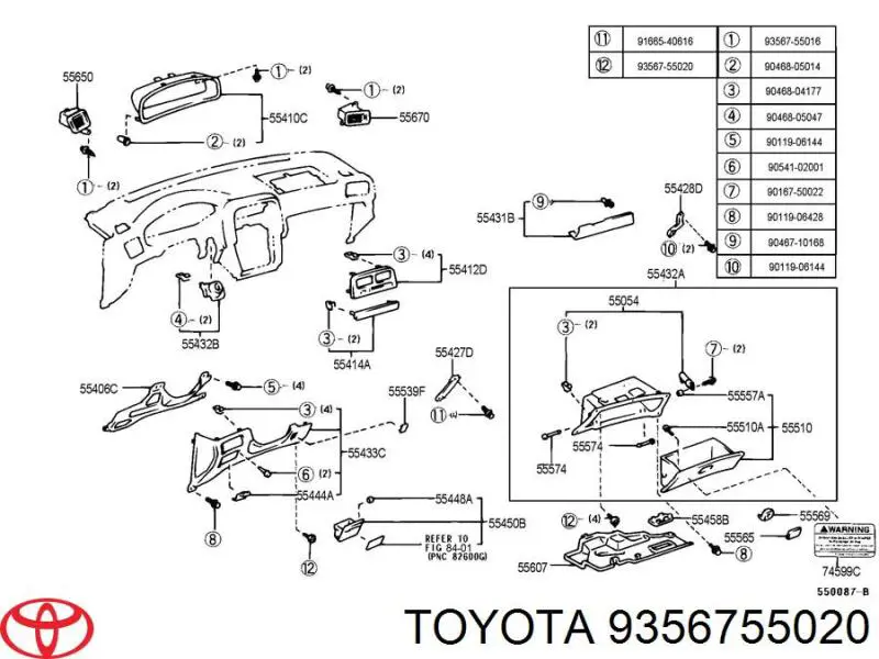  Toyota 9356755020 preço, a partir de  