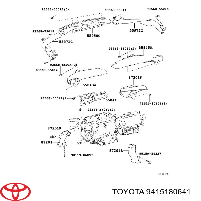  Toyota 9415180641 preço, a partir de  