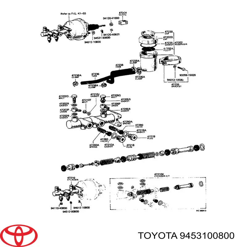 9453100800 Toyota 