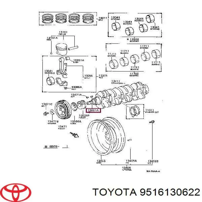 Chaveta de cambota Toyota 9516120622 preço, a partir de 2,85 USD