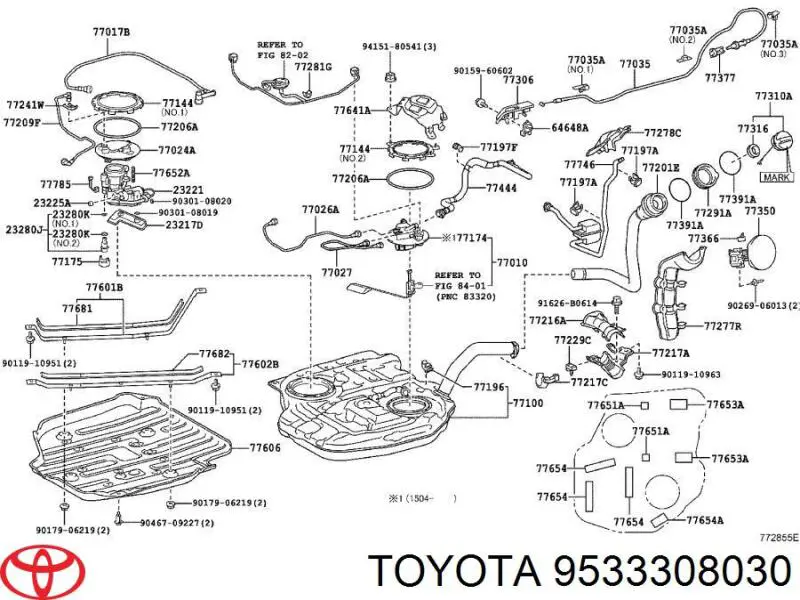  Toyota 9533308030 preço, a partir de 29,81 USD
