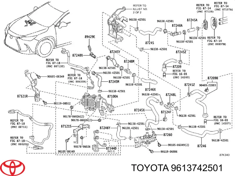 9613742501 Toyota 