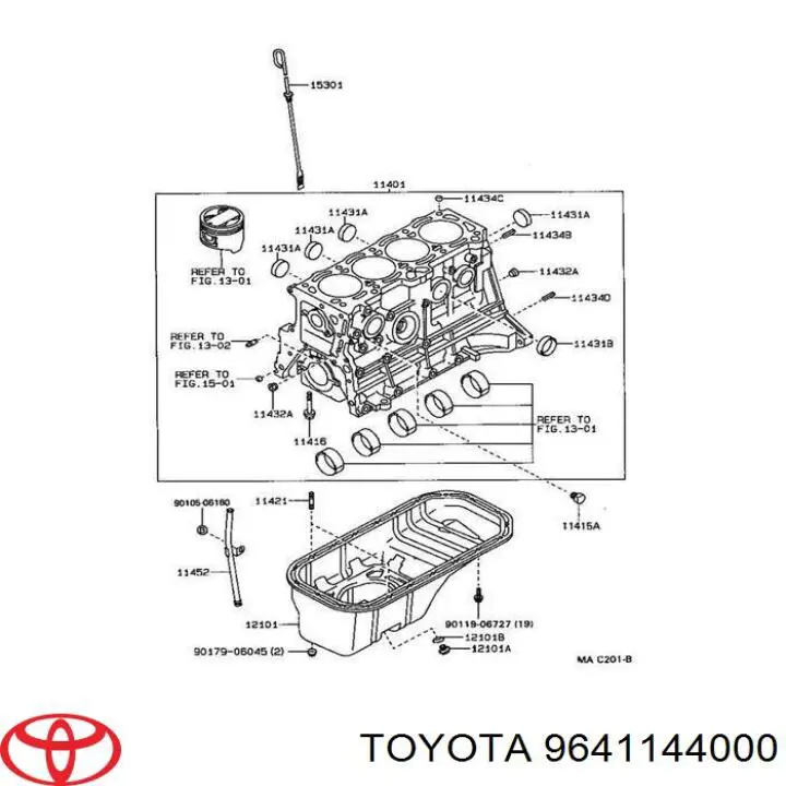 9641144000 Hyundai/Kia Tampão CBC/do bloco de cilindros