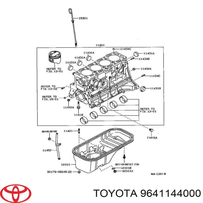 9641144000 Hyundai/Kia Tampão CBC/do bloco de cilindros