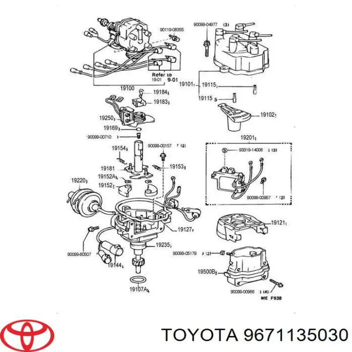 Vedante anular de distribuidor Toyota 9671135030 preço, a partir de 3,13 USD