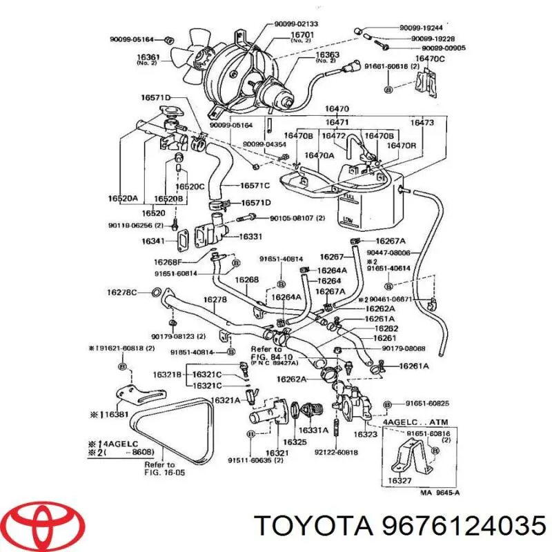 Vedante de bomba de água Toyota 9676124035 preço, a partir de 6,32 USD