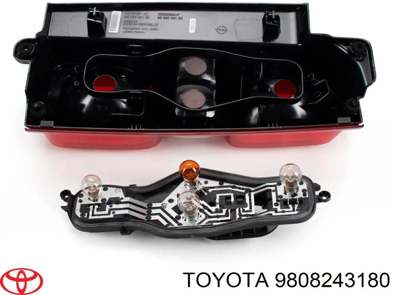 Lanterna traseira esquerda Toyota 9808243180 preço, a partir de 145,14 USD