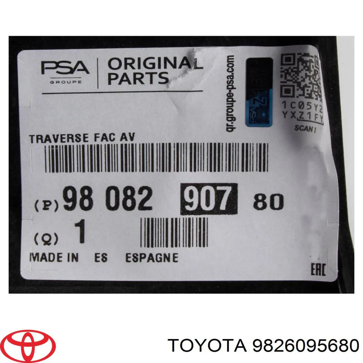 Consola de suporte do radiador superior Peugeot/Citroen 9826095680 preço, a partir de 73,21 USD