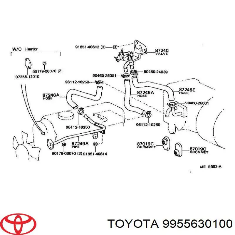  Toyota 9955630100 preço, a partir de 8,31 USD